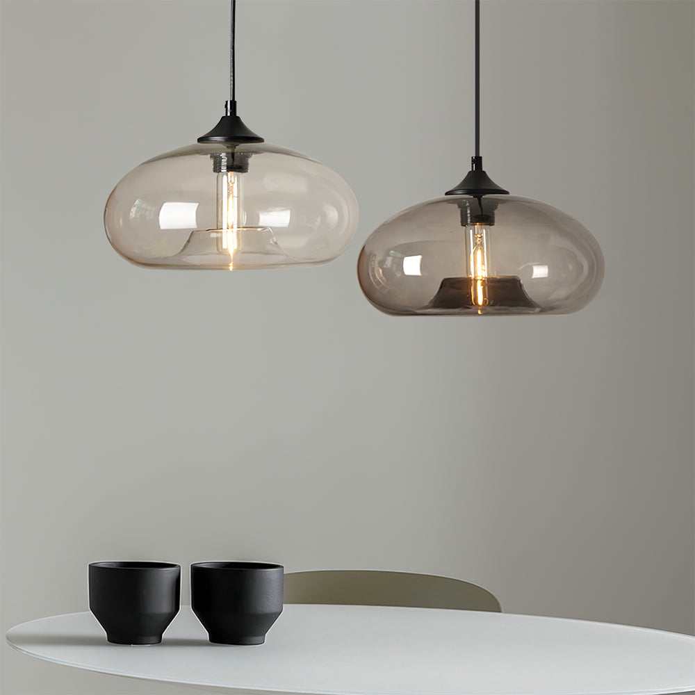 Veyra Smoked Globe Pendant