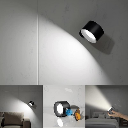 FlexiLamp Wireless Rechargeable LED Wall Lamp - 360° Illumination for Indoor & Outdoor Safety 14