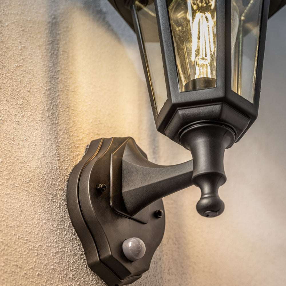 Elegant Outdoor Wall Lantern Sconce with Motion Sensor – Timeless Design for Automatic Illumination 4