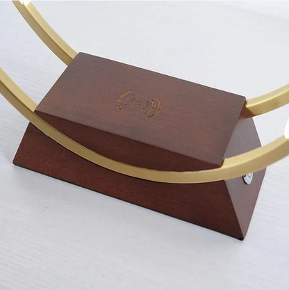 LED Ring Table Lamp Clock Wireless Charger