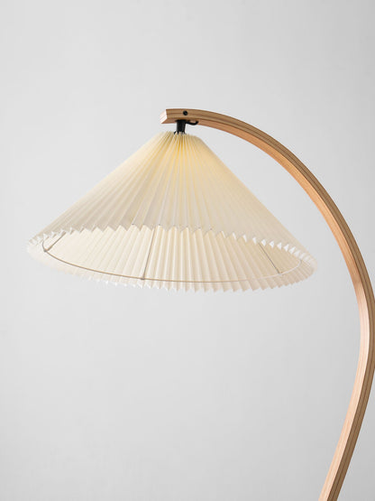 Nuvora Wooden Arc Floor Lamp