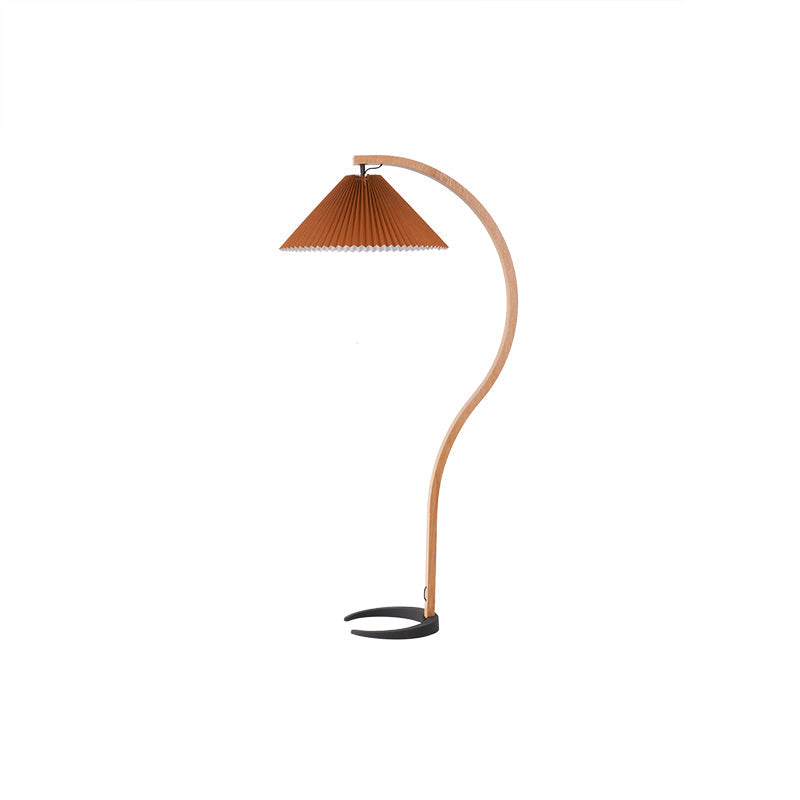 Nuvora Wooden Arc Floor Lamp
