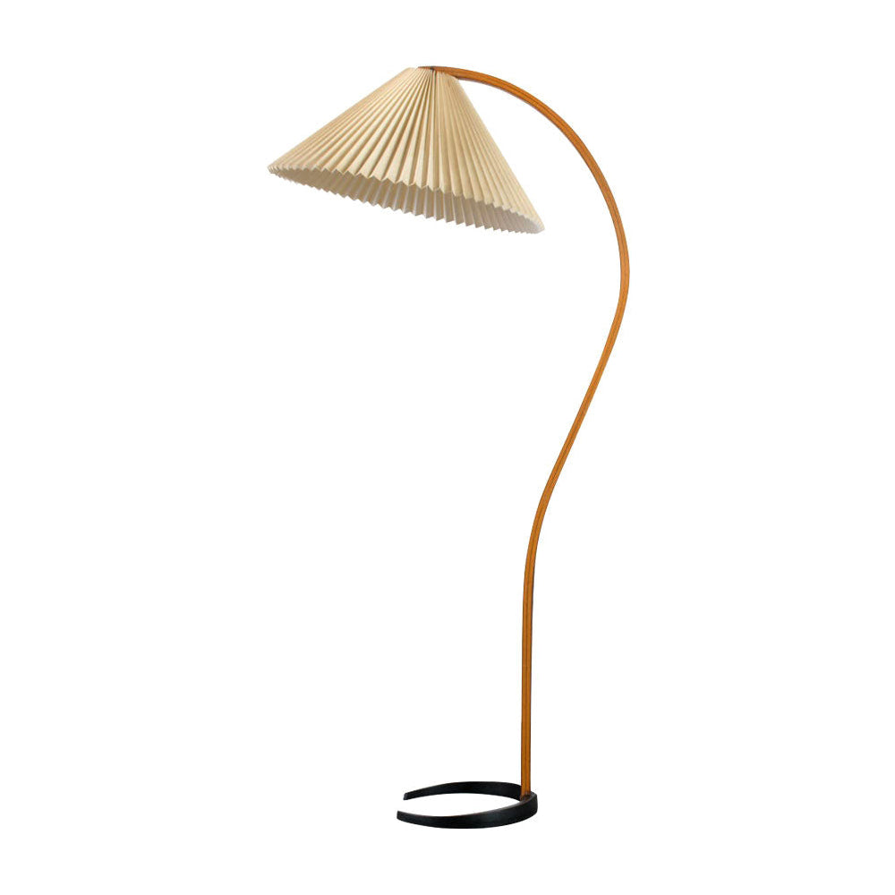 Nuvora Wooden Arc Floor Lamp