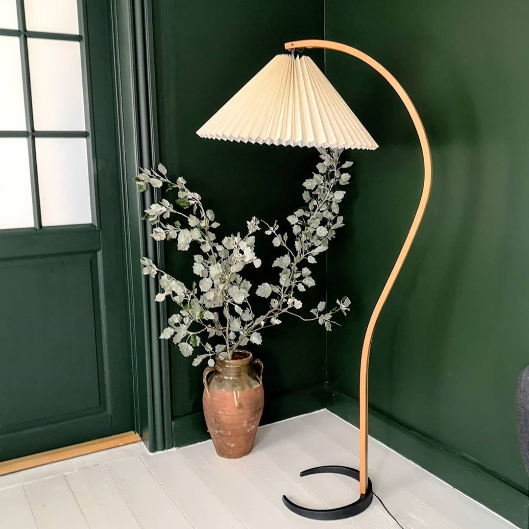 Nuvora Wooden Arc Floor Lamp