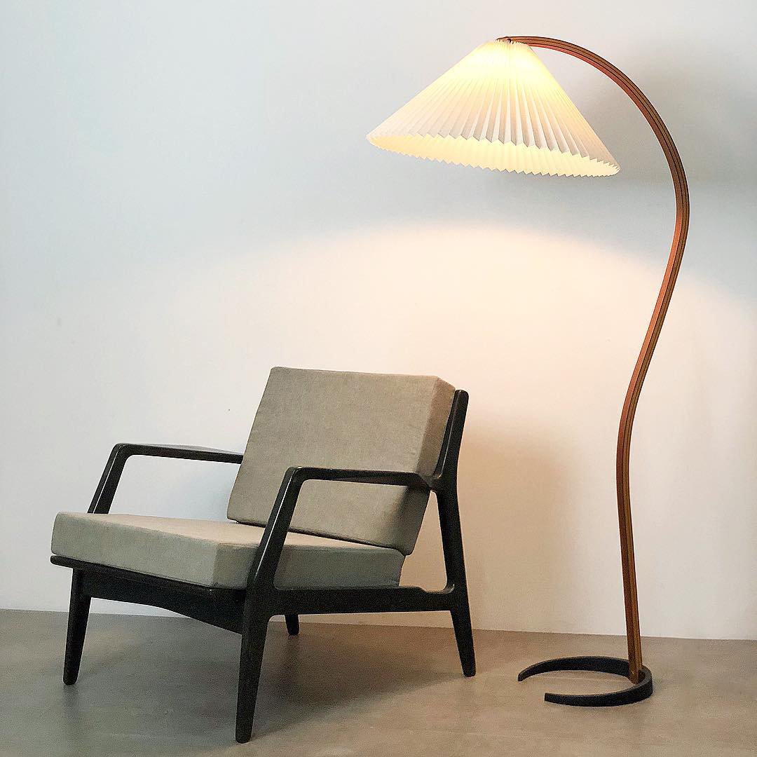 Nuvora Wooden Arc Floor Lamp