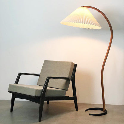 Nuvora Wooden Arc Floor Lamp