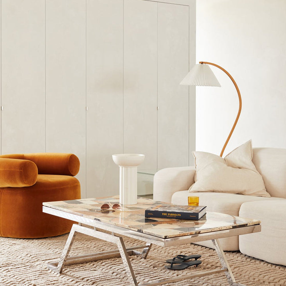 Nuvora Wooden Arc Floor Lamp