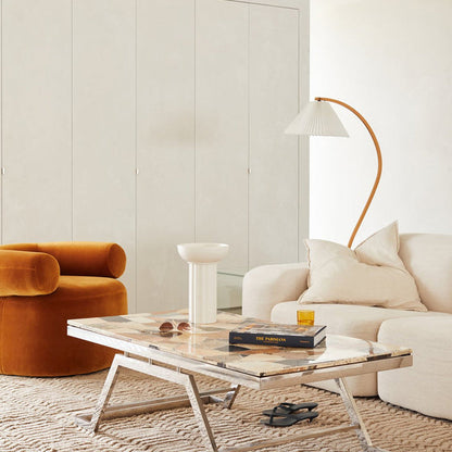 Nuvora Wooden Arc Floor Lamp