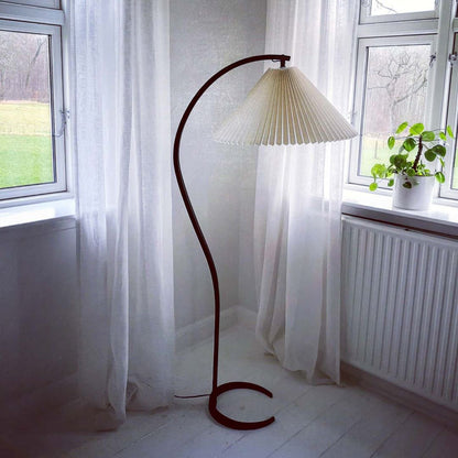 Nuvora Wooden Arc Floor Lamp