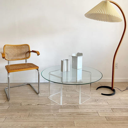 Nuvora Wooden Arc Floor Lamp