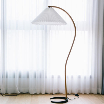 Nuvora Wooden Arc Floor Lamp