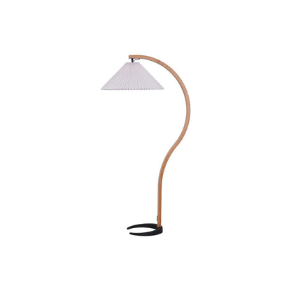 Nuvora Wooden Arc Floor Lamp