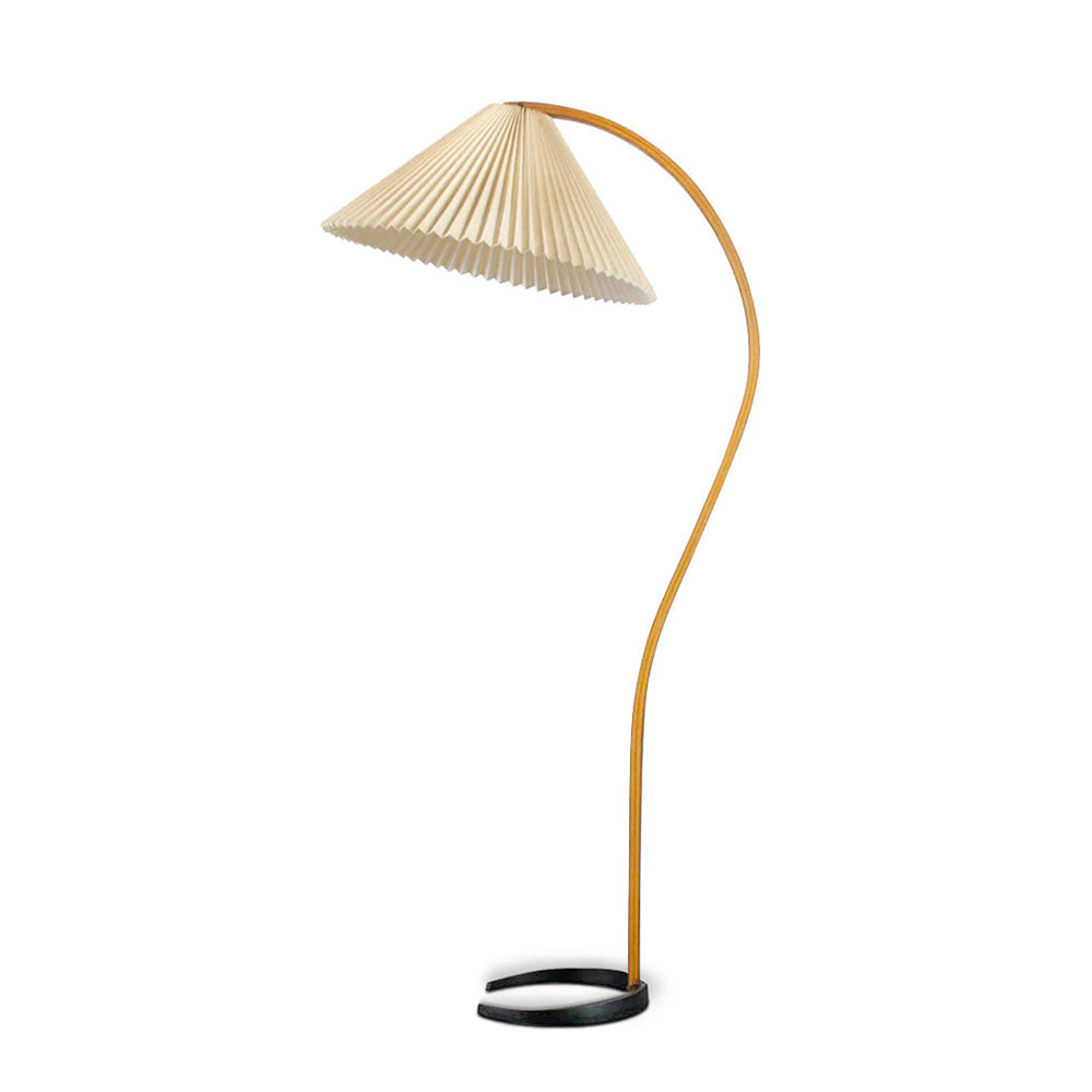 Nuvora Wooden Arc Floor Lamp