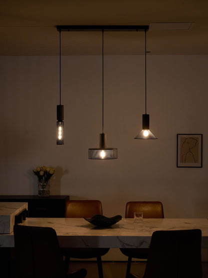 Elarion Mesh Pendant Black Concrete