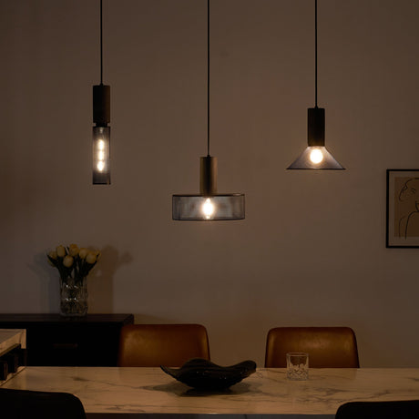 Modern Black Concrete Pendant Light