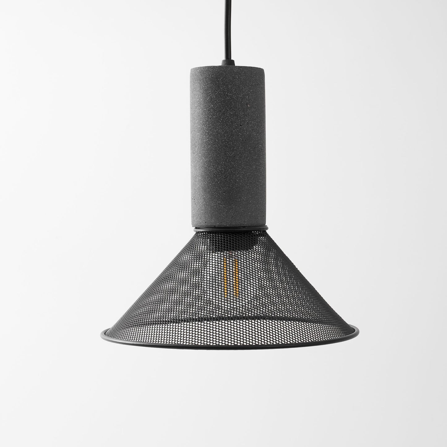 Elarion Mesh Pendant Black Concrete