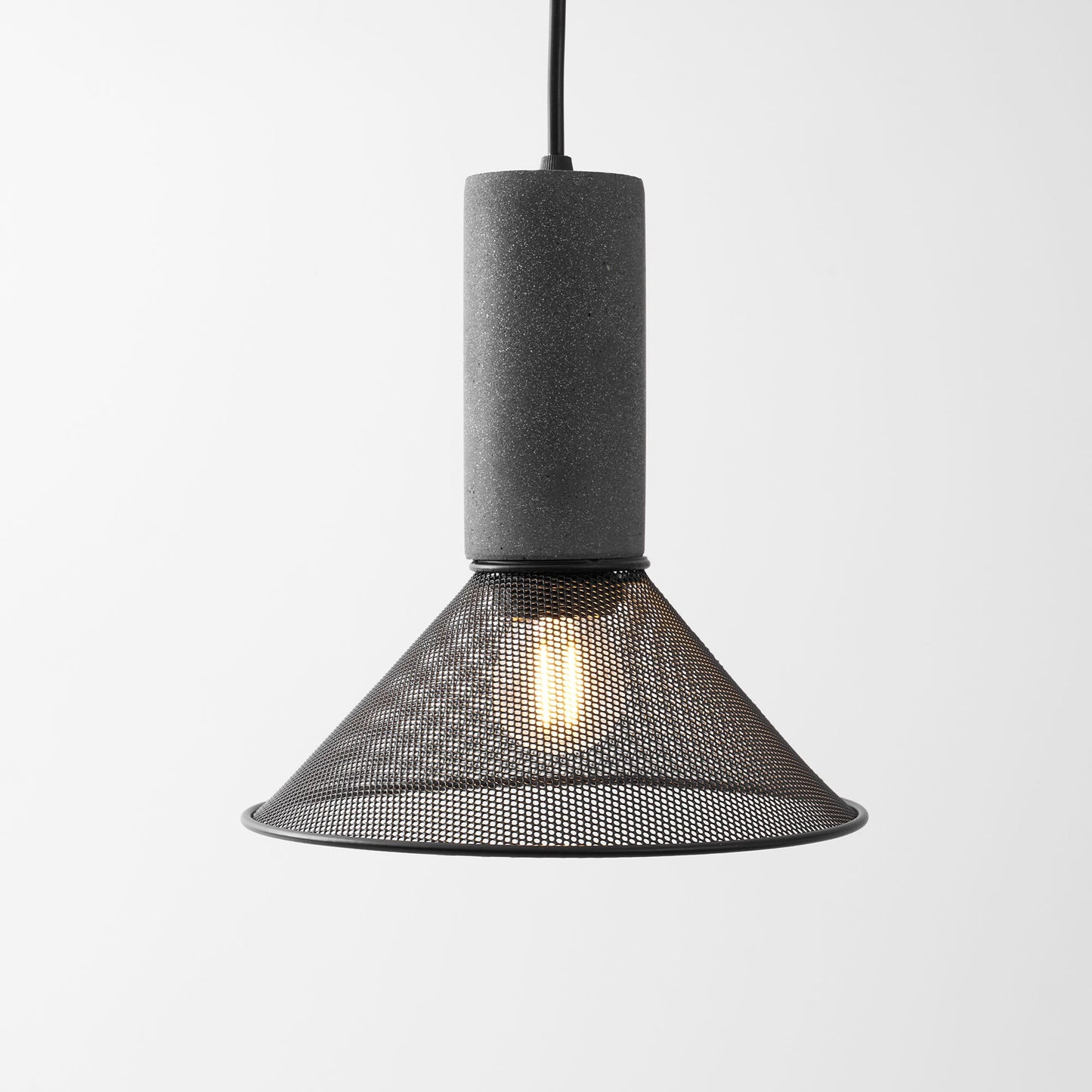 Elarion Mesh Pendant Black Concrete