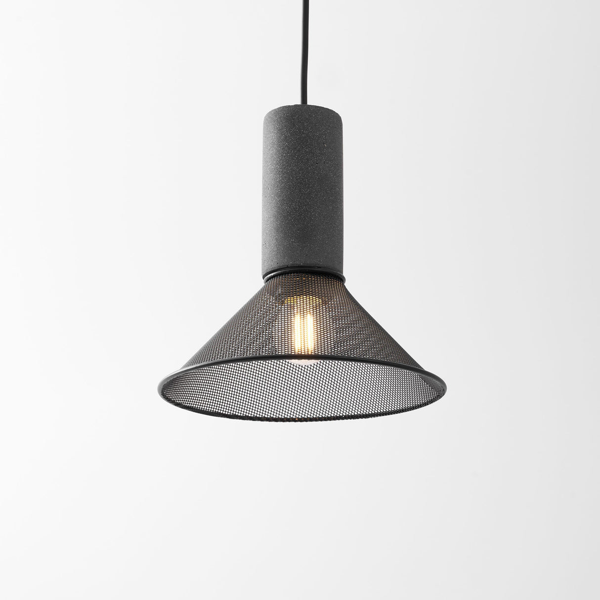 Modern Black Concrete Pendant Light