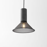 Modern Black Concrete Pendant Light