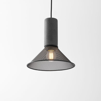 Elarion Mesh Pendant Black Concrete