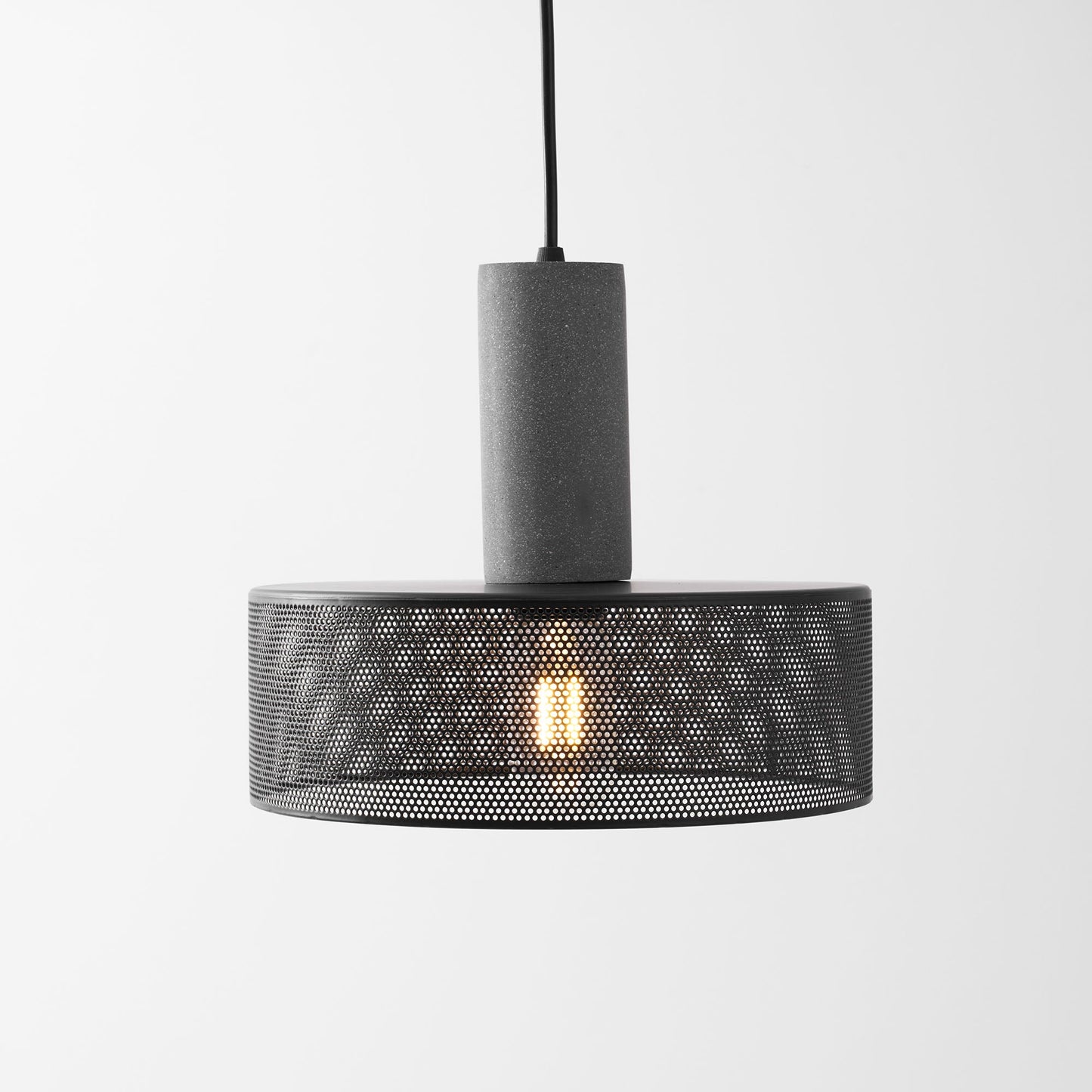 Elarion Mesh Pendant Black Concrete