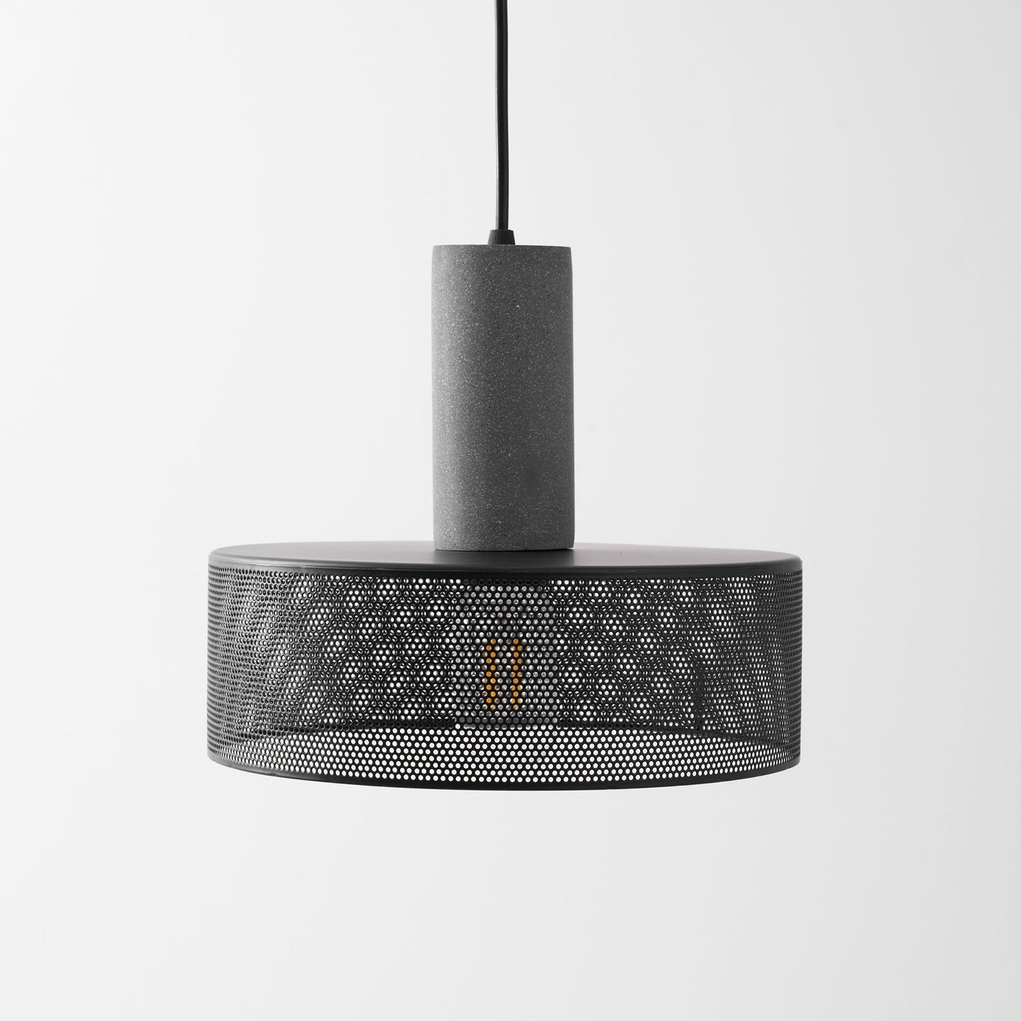 Elarion Mesh Pendant Black Concrete