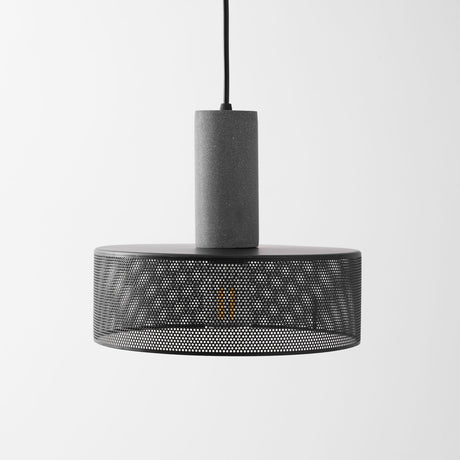 Modern Black Concrete Pendant Light