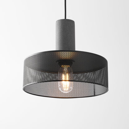 Elarion Mesh Pendant Black Concrete