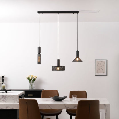 Elarion Mesh Pendant Black Concrete