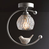Bird Crystal Flush Light
