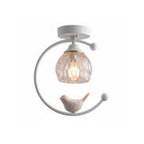 Bird Crystal Flush Light