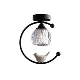 Bird Crystal Flush Light