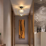 Bird Crystal Flush Light