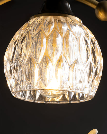 Serapha Crystal Bird Flush Light