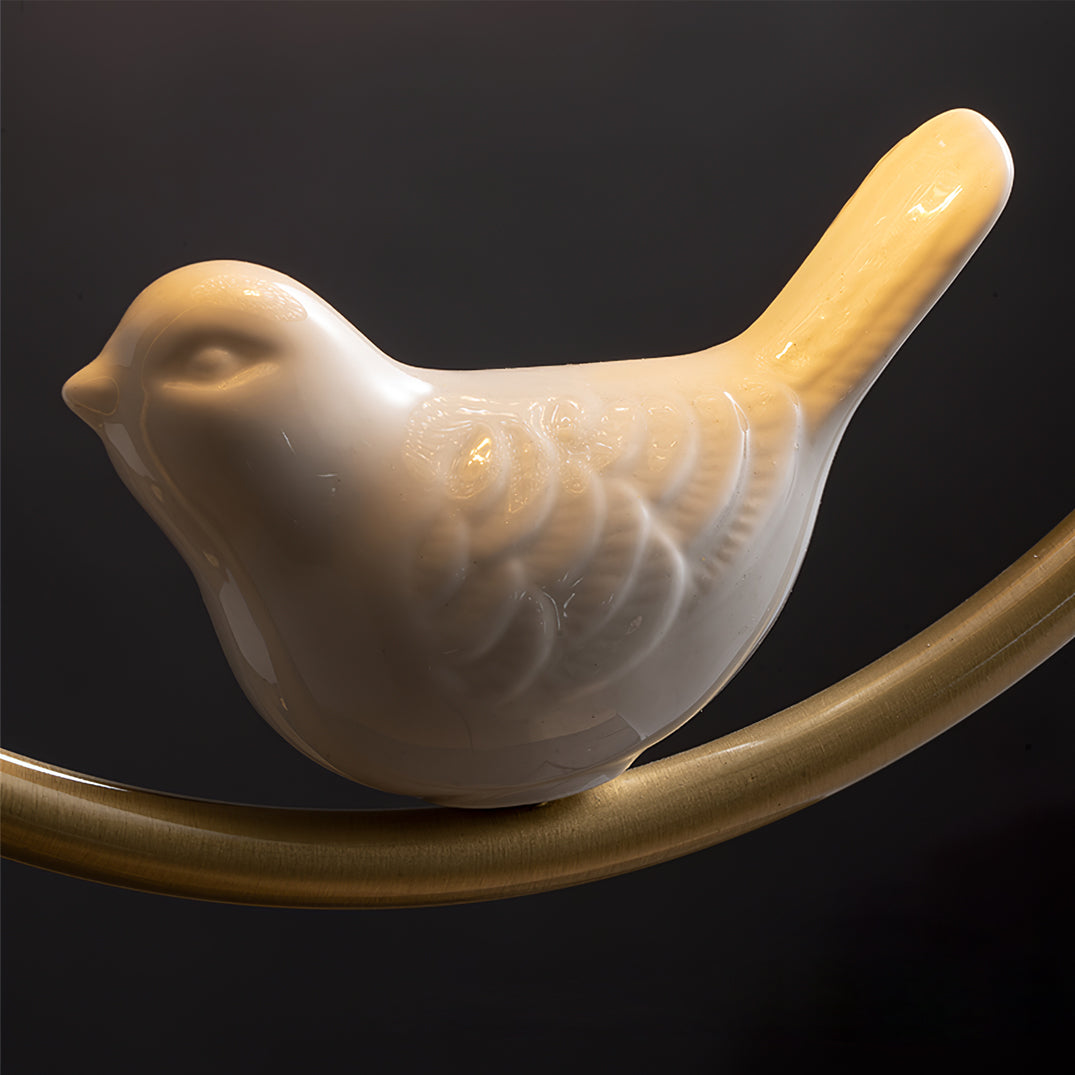 Serapha Crystal Bird Flush Light