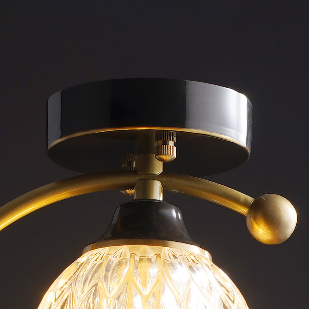 Serapha Crystal Bird Flush Light