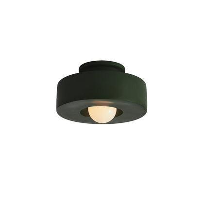 Nordic Ceramic Flush Mount Ceiling Light with Soft Illumination – Minimalist Design for Modern Interiors 10