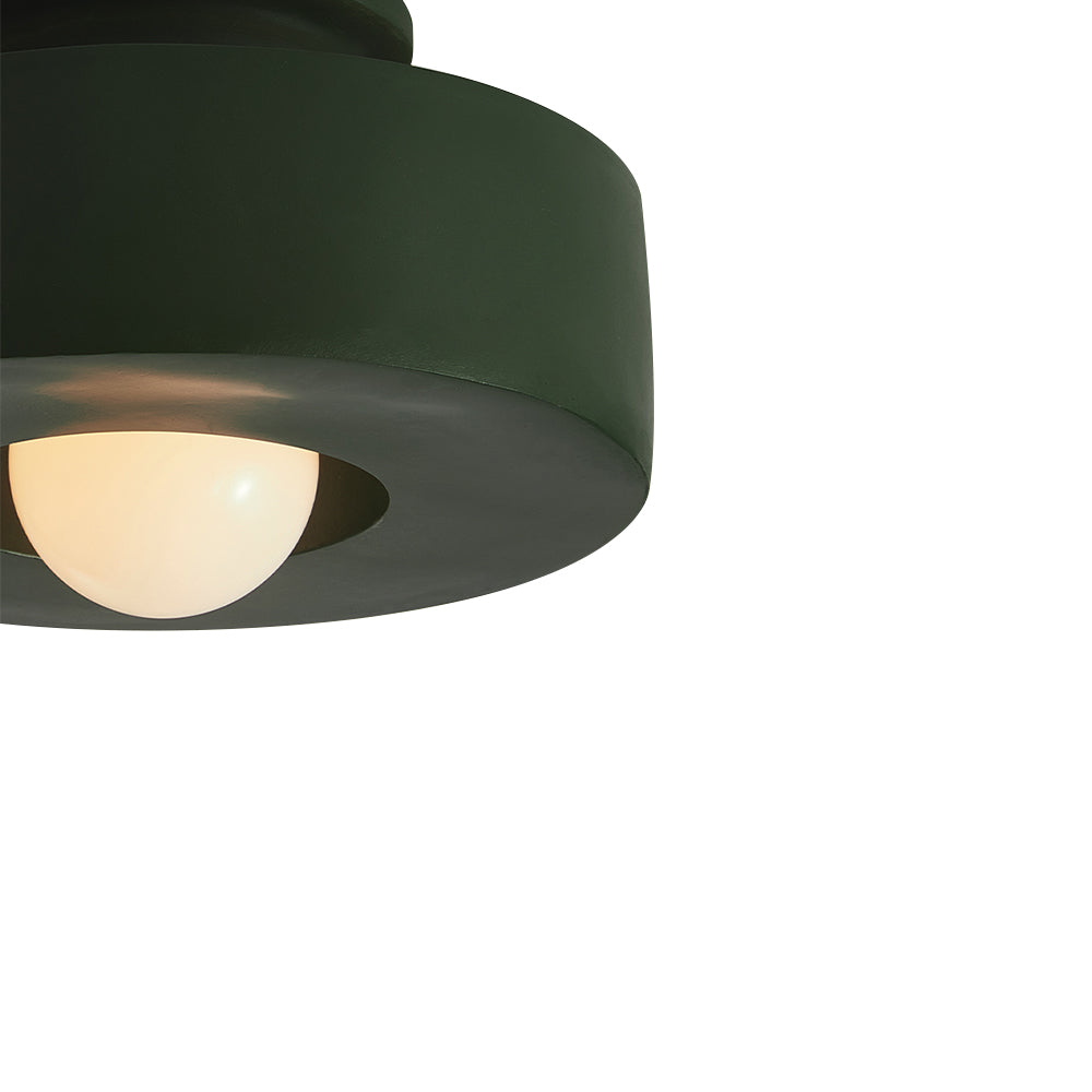 Nordic Ceramic Flush Mount Ceiling Light with Soft Illumination – Minimalist Design for Modern Interiors 14