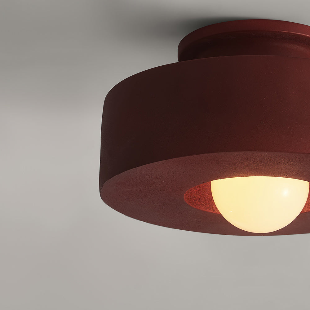 Nordic Ceramic Flush Mount Ceiling Light with Soft Illumination – Minimalist Design for Modern Interiors 15