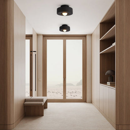 Nordic Ceramic Flush Mount Ceiling Light with Soft Illumination – Minimalist Design for Modern Interiors 4