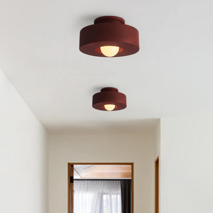 Nordic Ceramic Flush Mount Ceiling Light with Soft Illumination – Minimalist Design for Modern Interiors 5