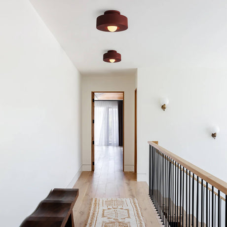 Nordic Ceramic Flush Mount Ceiling Light with Soft Illumination – Minimalist Design for Modern Interiors 6