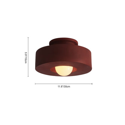Nordic Ceramic Flush Mount Ceiling Light with Soft Illumination – Minimalist Design for Modern Interiors 7