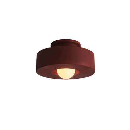 Nordic Ceramic Flush Mount Ceiling Light with Soft Illumination – Minimalist Design for Modern Interiors 9