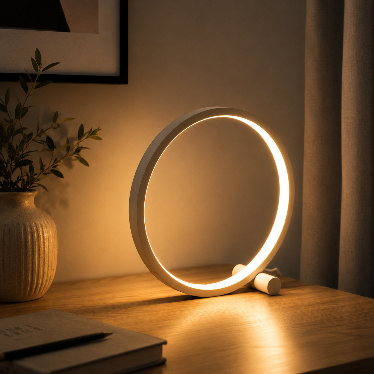Minimalist Ring LED Table Lamp