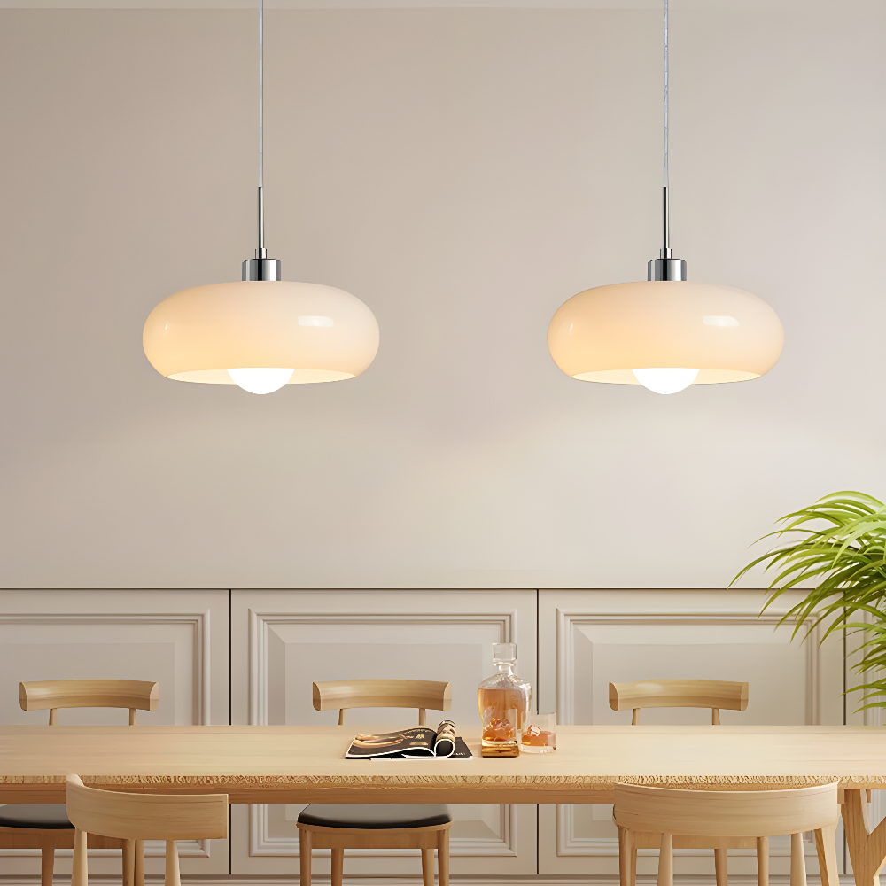 ClaraLume | LED Pendant Light with Textured Glass Shade – Elegant Illumination for Modern Spaces 3