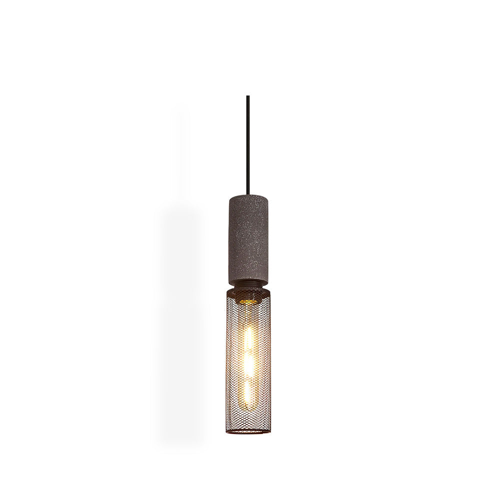 Elarion Mesh Pendant Black Concrete