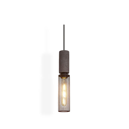 Elarion Mesh Pendant Black Concrete