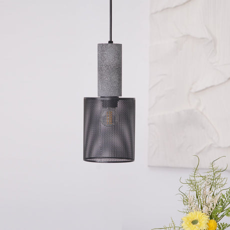 Modern Black Concrete Pendant Light