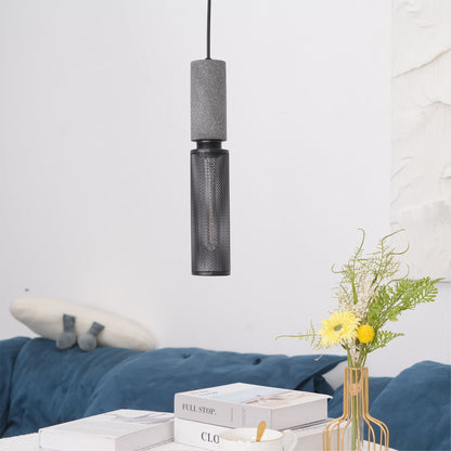 Elarion Mesh Pendant Black Concrete